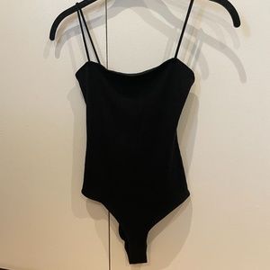 Reformation Jeans:, Ribbed Bodysuit in Black. Size XS.